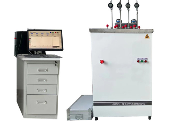 4.5KW Hdt เครื่องทดสอบ Vicat การกําหนด Vicat อุณหภูมิการอ่อนแอของพลาสติก