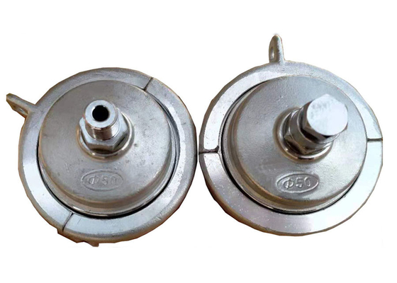 เงินสีขาว 304# สแตนเลส พลาสติก ท่อประปา ปิดปลาย Caps สําหรับการโยนความแม่นยําภายใน Meet Standard ISO1167