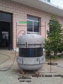 ประเภทปลั๊ก 800mm ฝาครอบท่อพลาสติกโครงสร้าง Triple Caps ได้รับการรับรองมาตรฐาน ISO9001