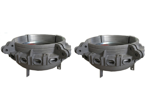 150KG ทองเหลืองสีขาว ปลาสติก ท่อปลาย Caps φ395 * 12mm