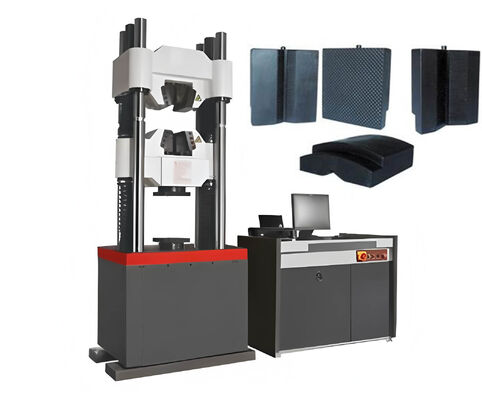 เครื่องทดสอบไฮดรอลิกของเซอร์โวมีโฮสต์สี่คอลัมน์และแบบลงกระบอกน้ำมันเพื่อเพิ่มความเสถียรและความแม่นยำ