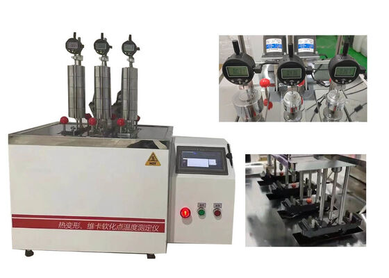 เครื่องทดสอบ HDT VICAT ให้การทดสอบคุณสมบัติทางความร้อนที่สม่ำเสมอสำหรับพลาสติก ยาง ไนลอน และวัสดุฉนวน
