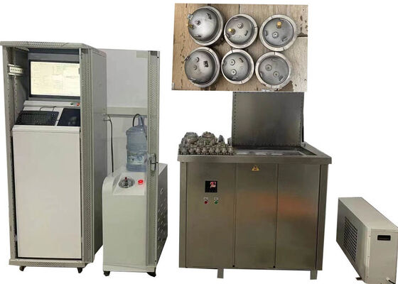 เครื่องทดสอบความดันอุทกสถิตของท่อพลาสติก ISO 1167, การควบคุมแท็บเล็ตอุตสาหกรรมเครื่องทดสอบหลายช่องสำหรับการทดสอบอุทกสถิตและการระเบิด