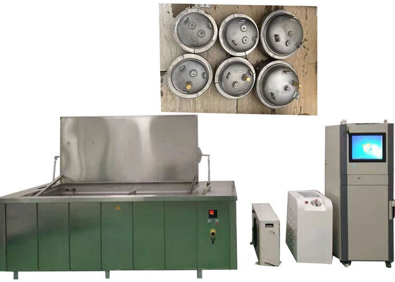 เครื่องทดสอบแรงดันอุทกสถิตของท่อพลาสติก ISO 1167 สำหรับแรงดันคงที่และการทดสอบการระเบิดพร้อมกับฝาท้ายทดสอบ